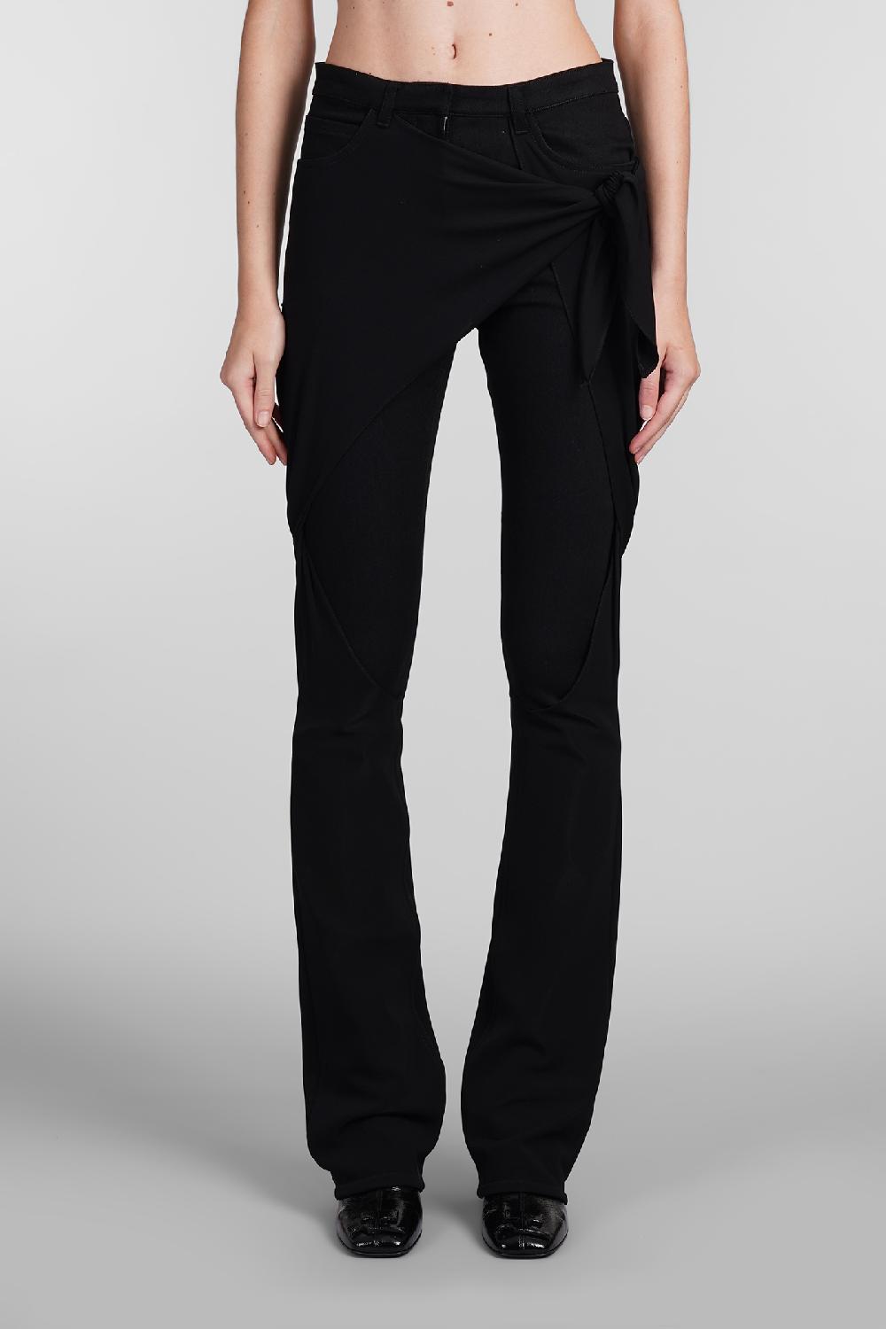 Deliberti Courreges Pantalone in cotone nero cod. 408106 - Deliberti The Luxury Shopping