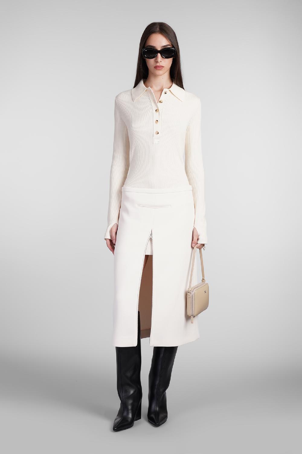 Deliberti Courreges Polo In Cotone Beige Cod. 408569 - Deliberti The Luxury Shopping