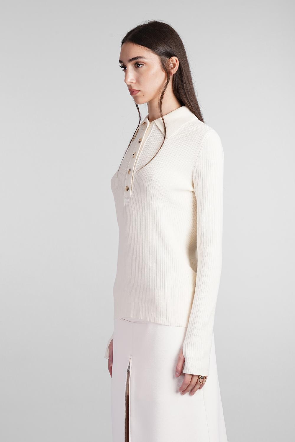 Deliberti Courreges Polo In Cotone Beige Cod. 408569 - Deliberti The Luxury Shopping