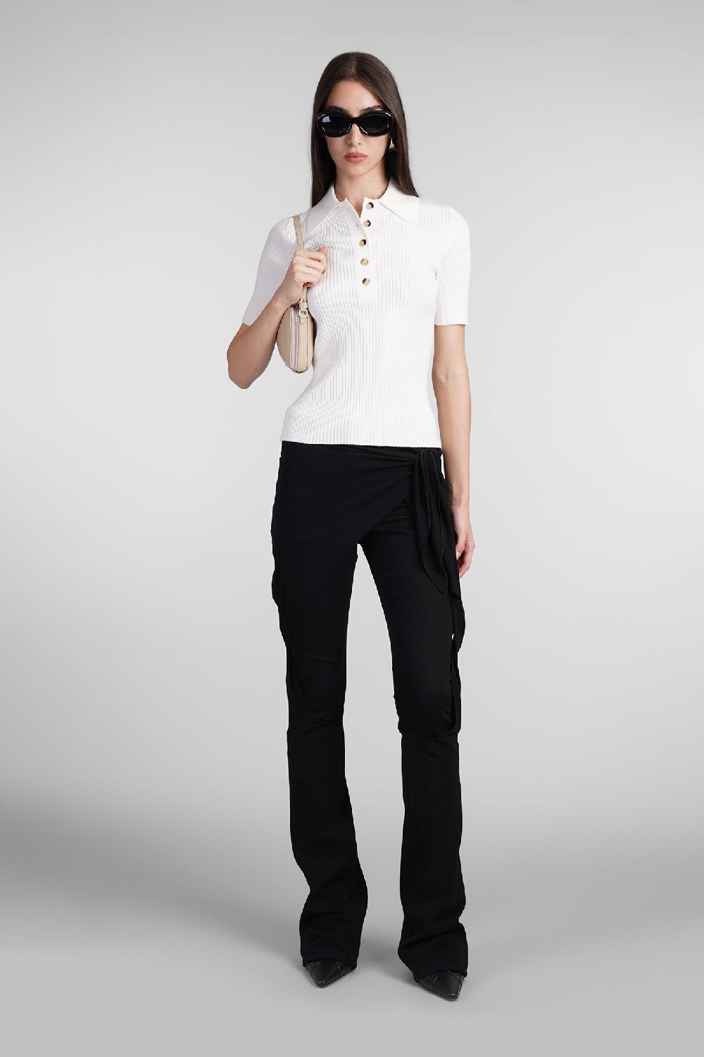 Deliberti Courreges Polo In Viscosa Beige Cod. 408560 - Deliberti The Luxury Shopping