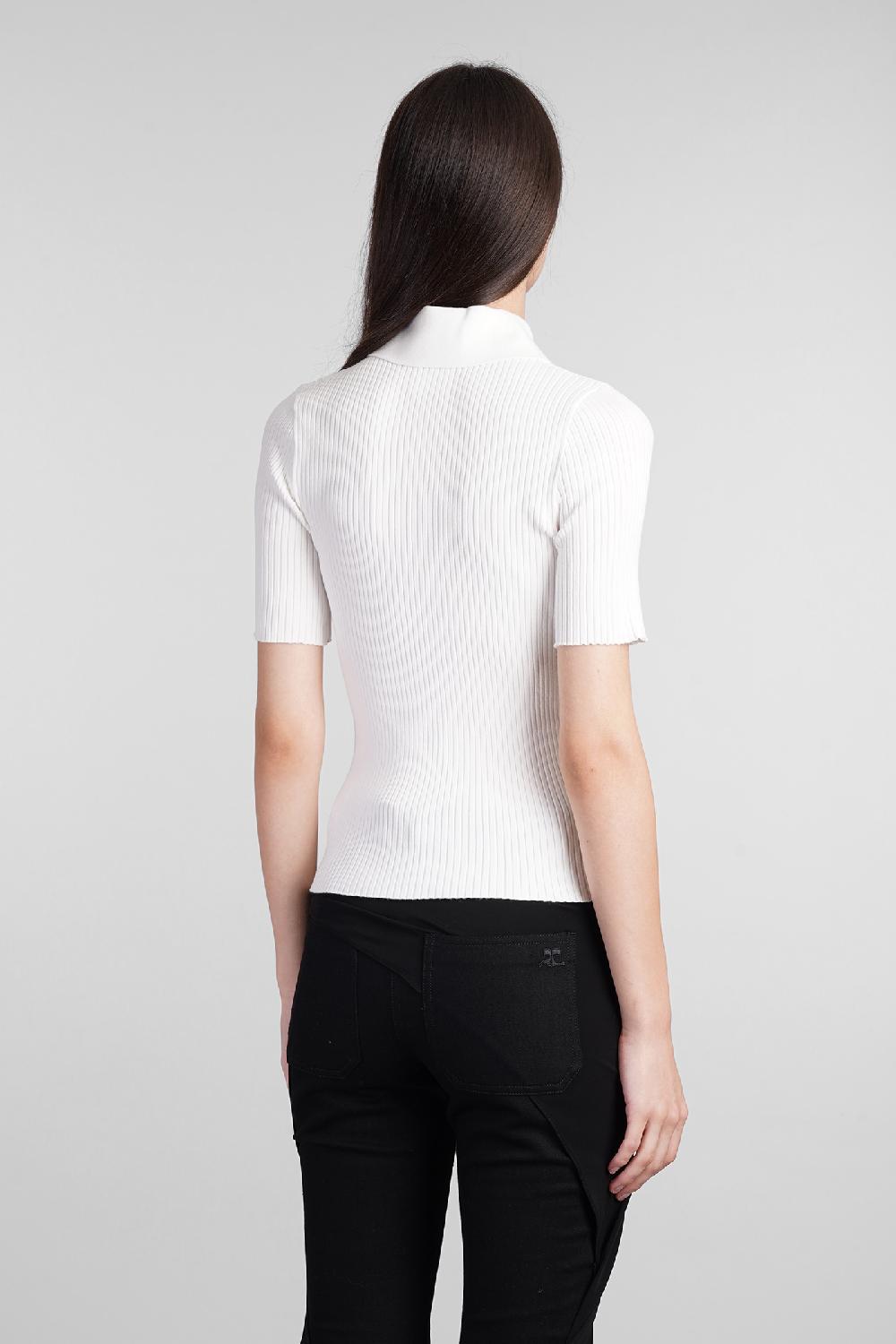 Deliberti Courreges Polo In Viscosa Beige Cod. 408560 - Deliberti The Luxury Shopping