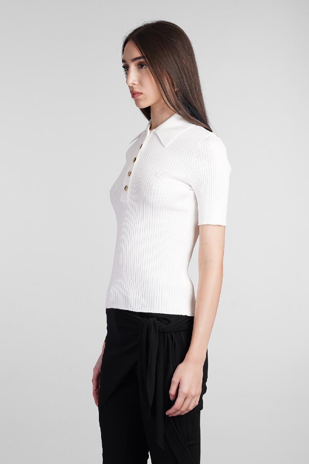Deliberti Courreges Polo In Viscosa Beige Cod. 408560 - Deliberti The Luxury Shopping