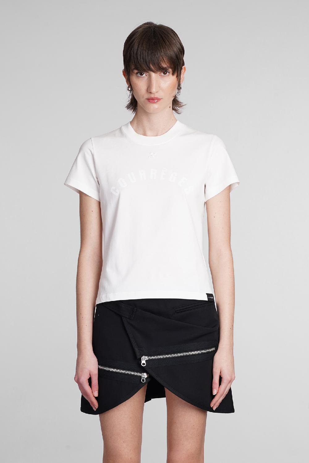 Deliberti Courreges T-shirt in cotone bianco cod. 398519 - Deliberti The Luxury Shopping