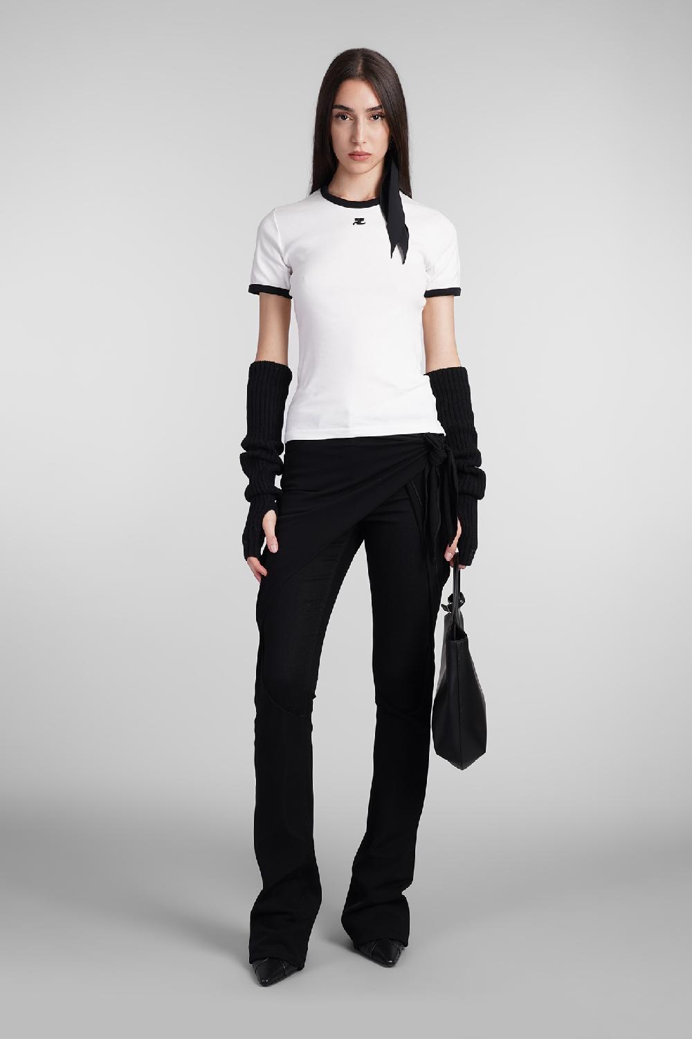 Deliberti Courreges T-shirt In Cotone Bianco Cod. 408558 - Deliberti The Luxury Shopping