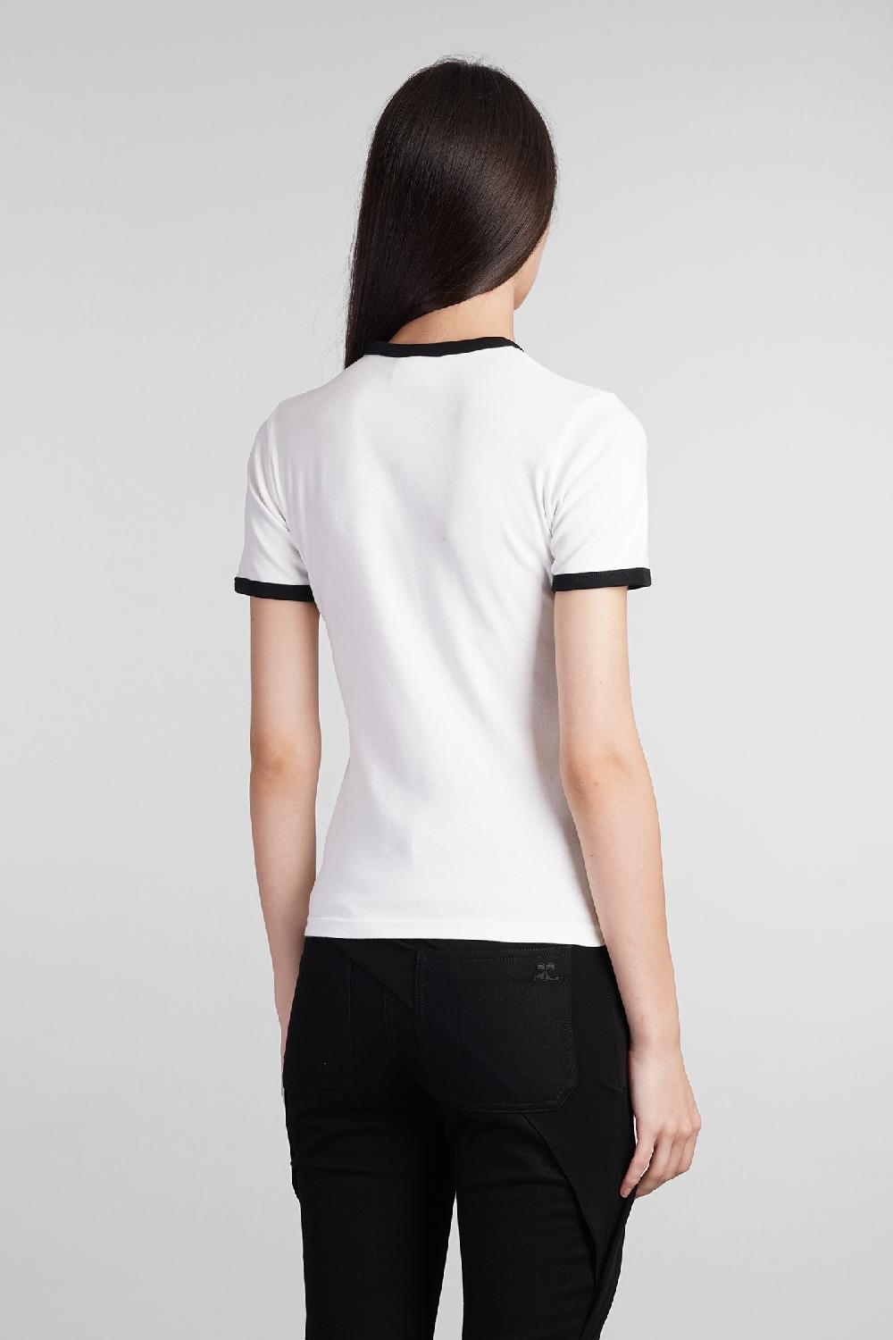 Deliberti Courreges T-shirt In Cotone Bianco Cod. 408558 - Deliberti The Luxury Shopping