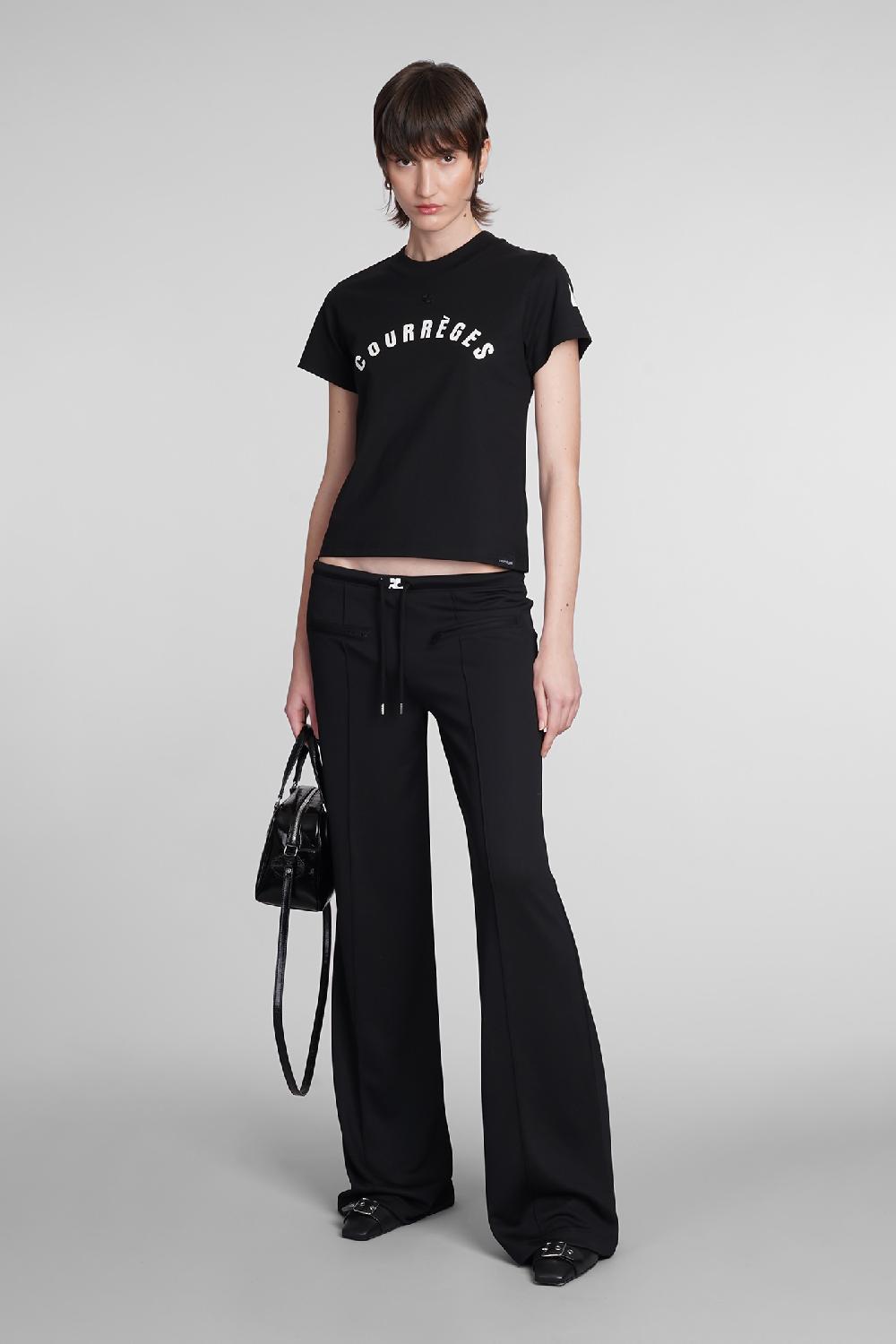 Deliberti Courreges T-shirt In Cotone Nero Cod. 398520 - Deliberti The Luxury Shopping