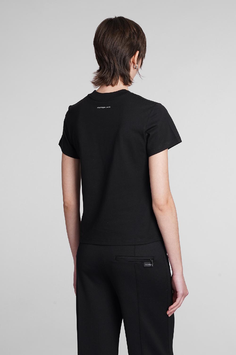 Deliberti Courreges T-shirt In Cotone Nero Cod. 398520 - Deliberti The Luxury Shopping