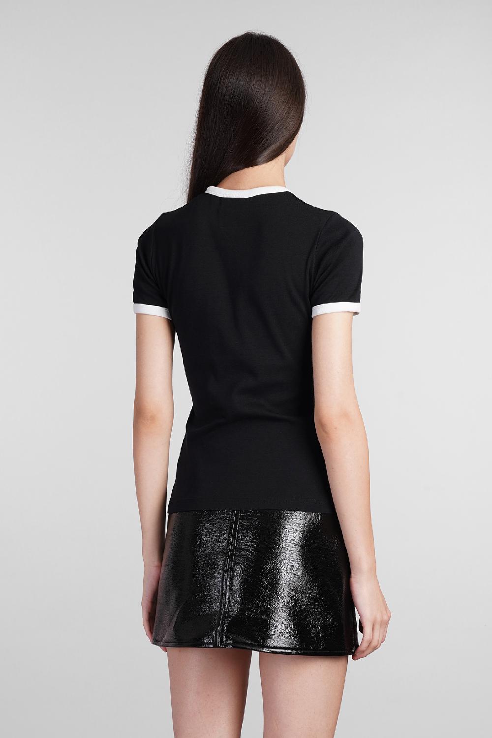 Deliberti Courreges T-shirt In Cotone Nero Cod. 408559 - Deliberti The Luxury Shopping