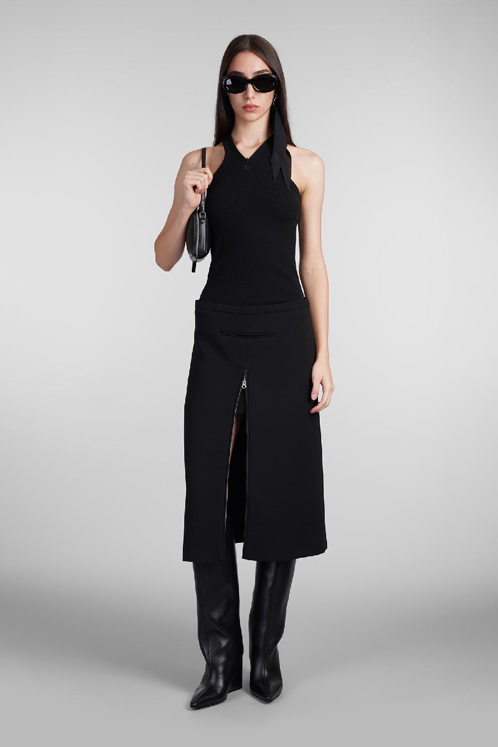 Deliberti Courreges Topwear In Cotone Nero Cod. 408566 - Deliberti The Luxury Shopping