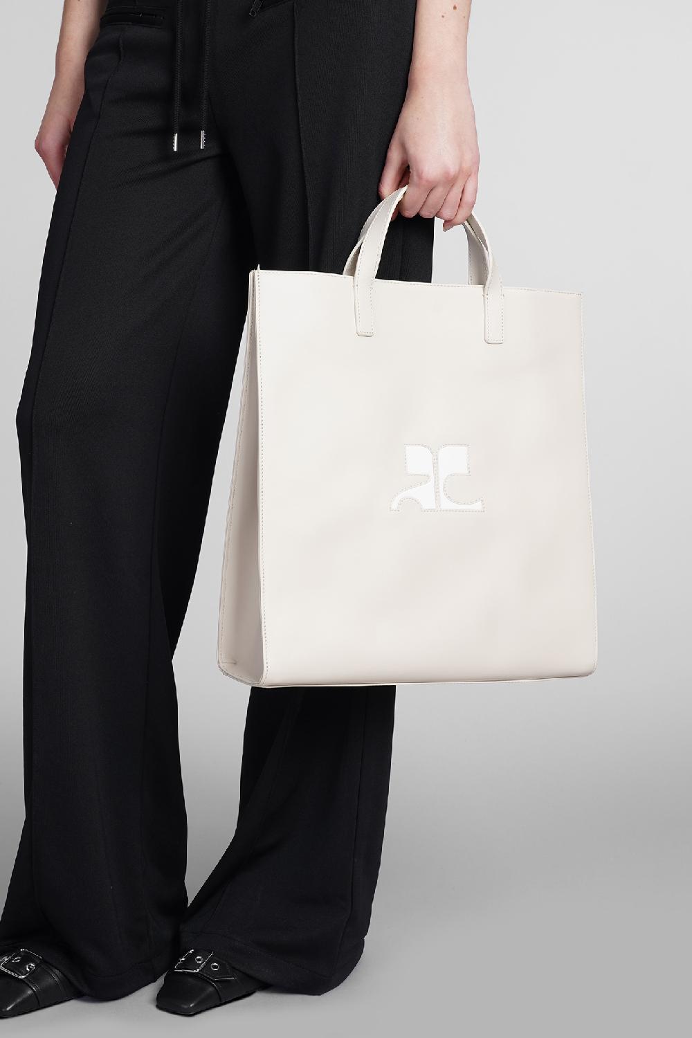 Deliberti Courreges Tote In Pelle Beige Cod. 398509 - Deliberti The Luxury Shopping