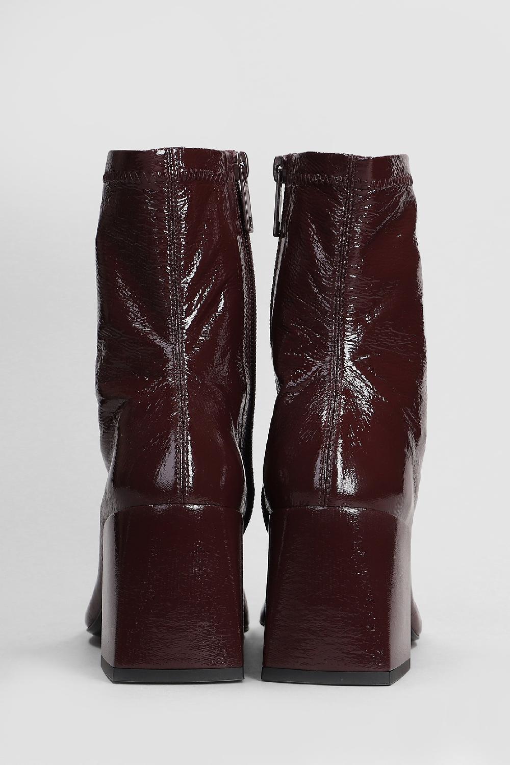 Deliberti Courreges Tronchetti In Pelle Bordeaux Cod. 408091 - Deliberti The Luxury Shopping