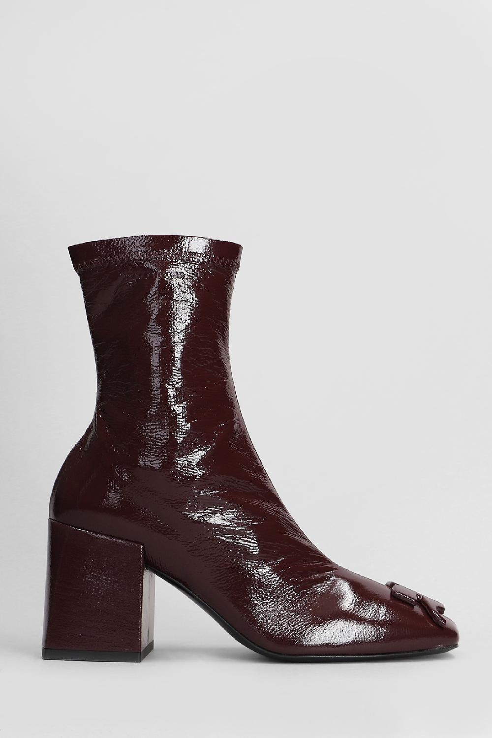 Deliberti Courreges Tronchetti in pelle bordeaux cod. 408091 - Deliberti The Luxury Shopping