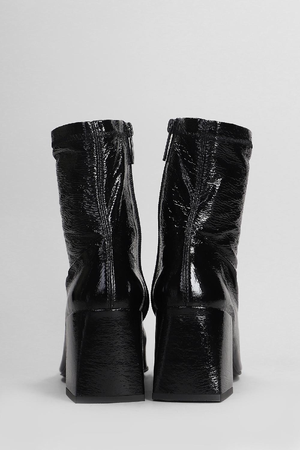 Deliberti Courreges Tronchetti In Pelle Nera Cod. 408102 - Deliberti The Luxury Shopping