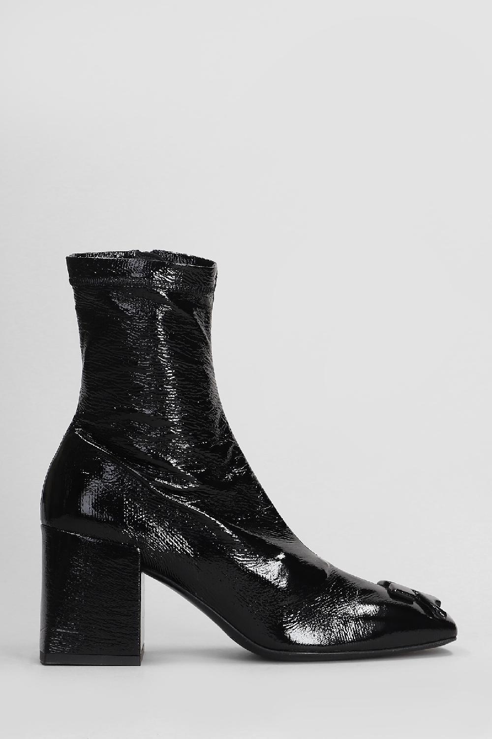 Deliberti Courreges Tronchetti in pelle nera cod. 408102 - Deliberti The Luxury Shopping