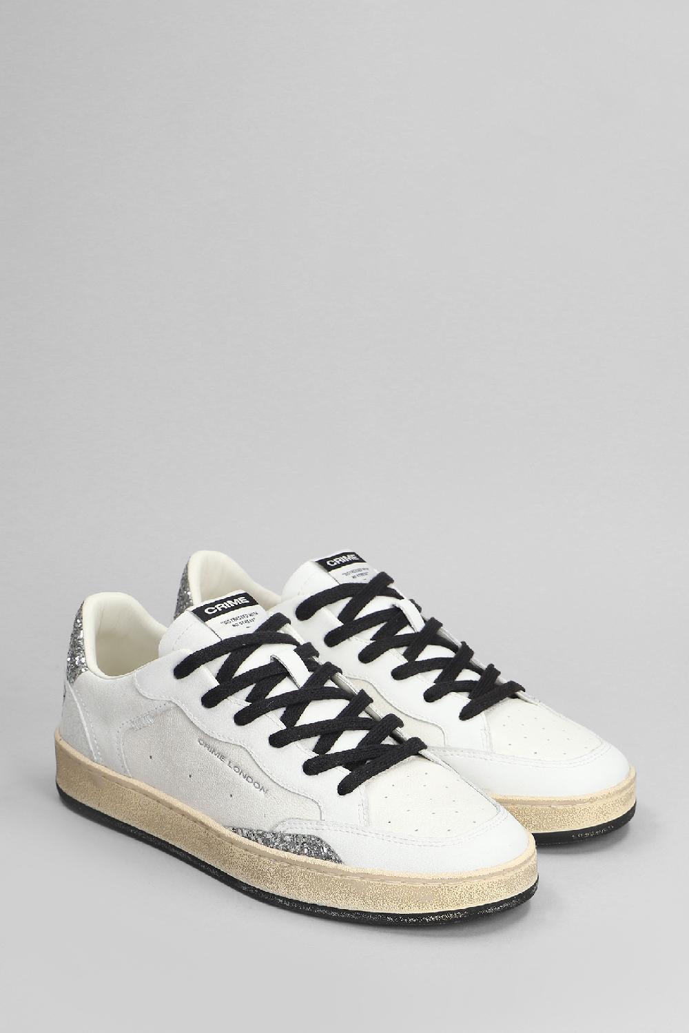 Deliberti Crime Sneakers Chelsea In Pelle Bianca Cod. 403880 - Deliberti The Luxury Shopping