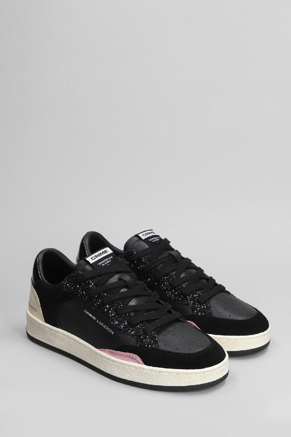Deliberti Crime Sneakers Chelsea In Pelle E Camoscio Nero Cod. 403879 - Deliberti The Luxury Shopping