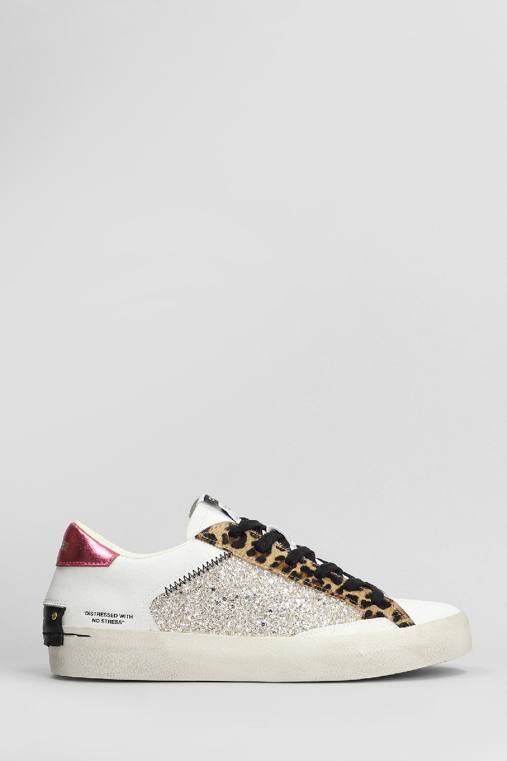 Deliberti Crime Sneakers distressed in pelle bianca cod. 407971 - Deliberti The Luxury Shopping