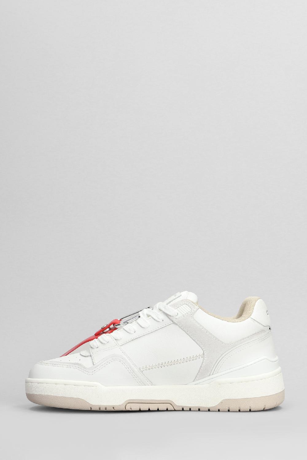 Deliberti Crime Sneakers Dribble In Pelle Bianca Cod. 405411 - Deliberti The Luxury Shopping