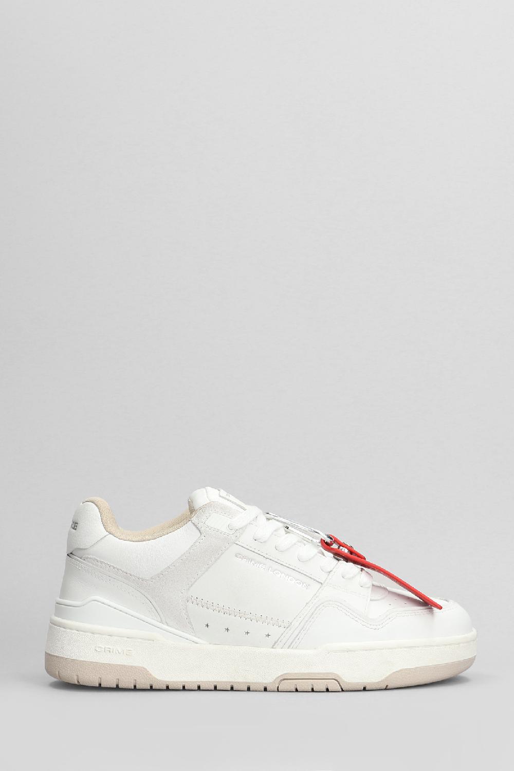 Deliberti Crime Sneakers dribble in pelle bianca cod. 405411 - Deliberti The Luxury Shopping