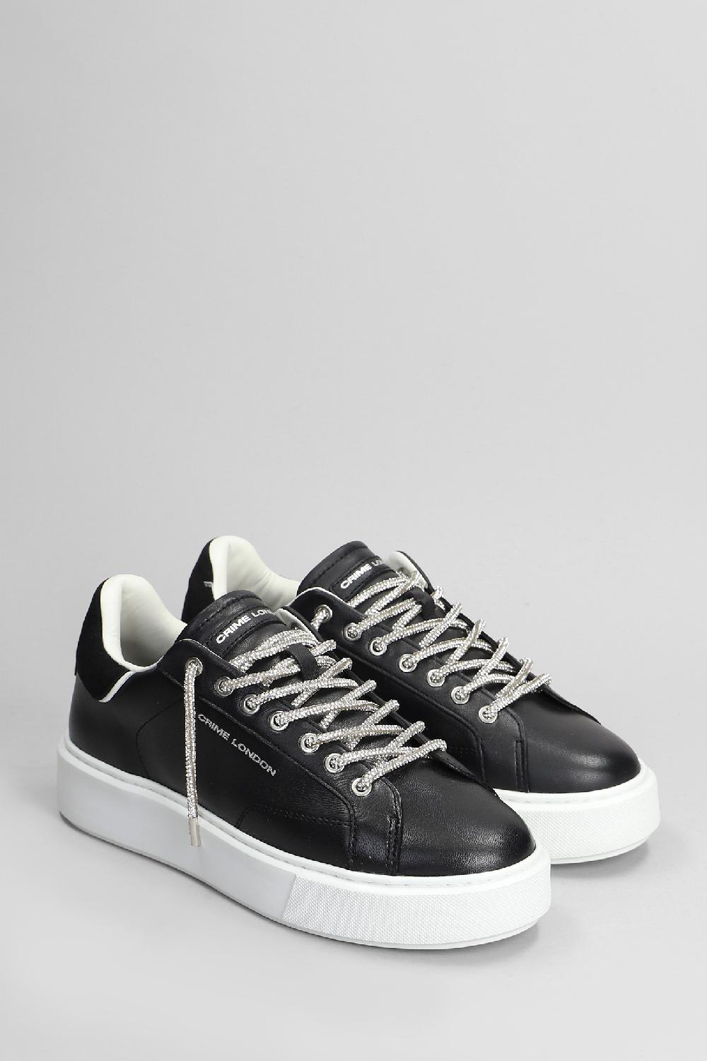 Deliberti Crime Sneakers New Extralight In Pelle Nera Cod. 405413 - Deliberti The Luxury Shopping