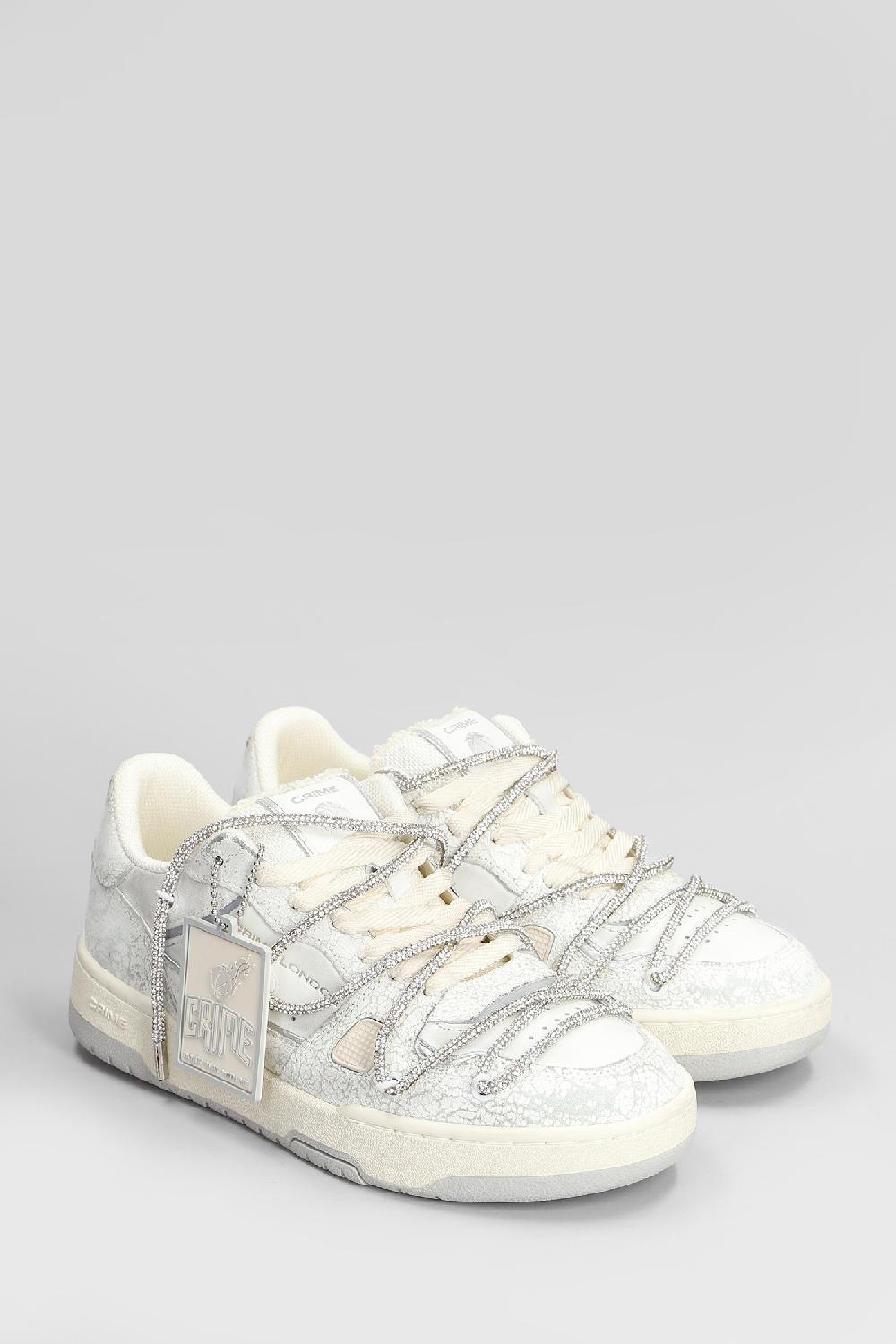 Deliberti Crime Sneakers Off Court Og In Pelle Bianca Cod. 408214 - Deliberti The Luxury Shopping