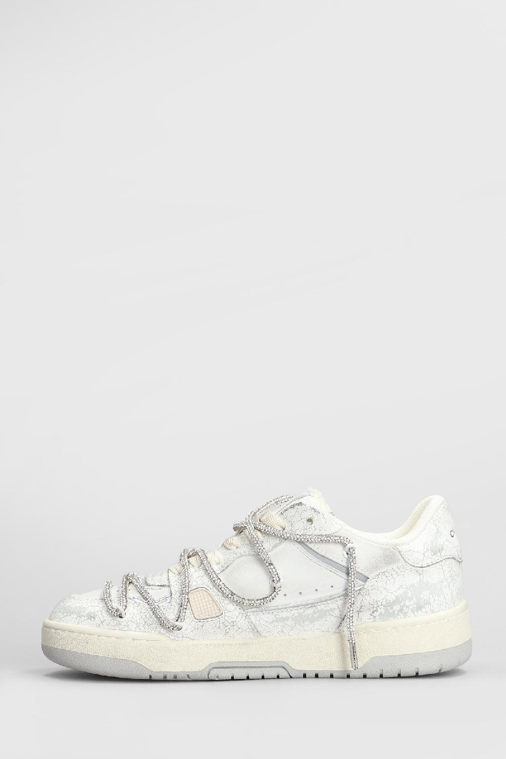 Deliberti Crime Sneakers Off Court Og In Pelle Bianca Cod. 408214 - Deliberti The Luxury Shopping
