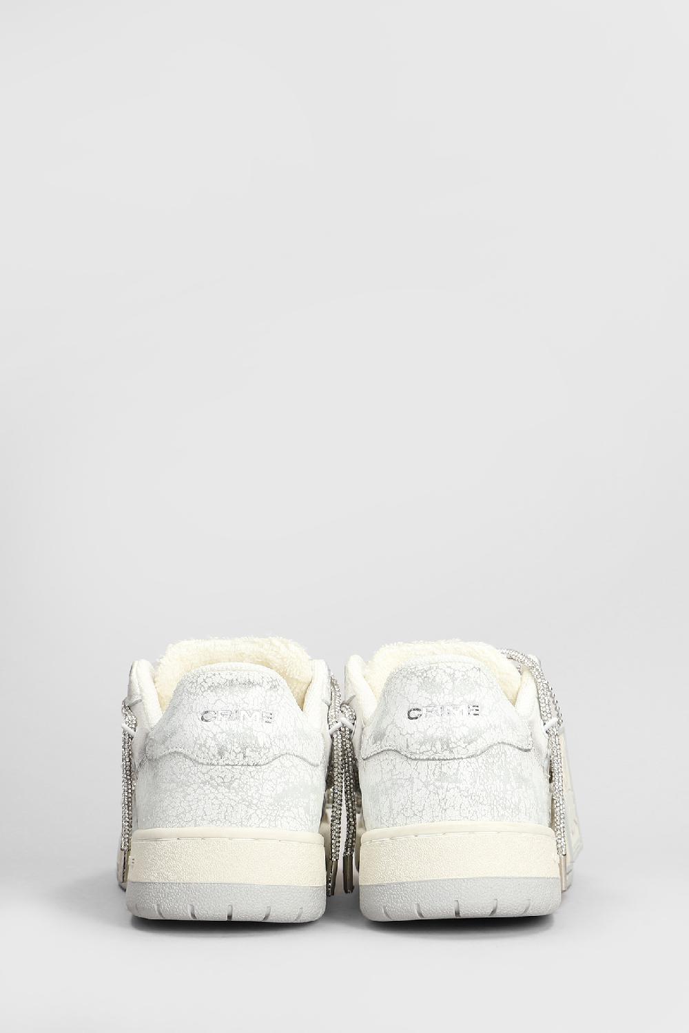 Deliberti Crime Sneakers Off Court Og In Pelle Bianca Cod. 408214 - Deliberti The Luxury Shopping