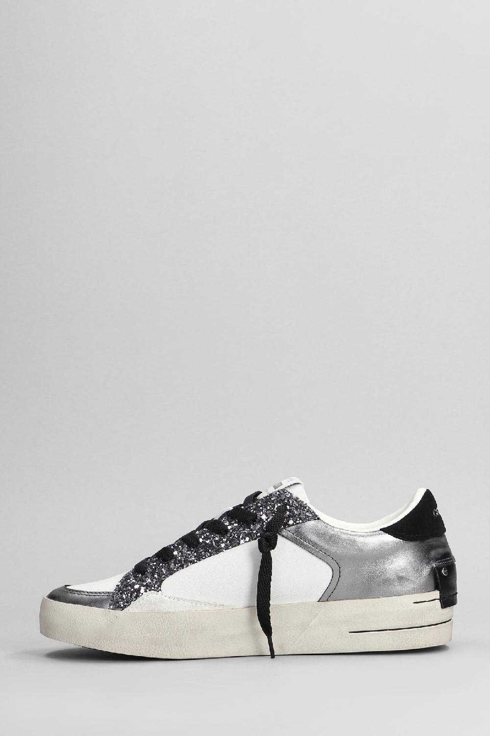 Deliberti Crime Sneakers Sk8 Deluxe In Pelle Bianca Cod. 402605 - Deliberti The Luxury Shopping