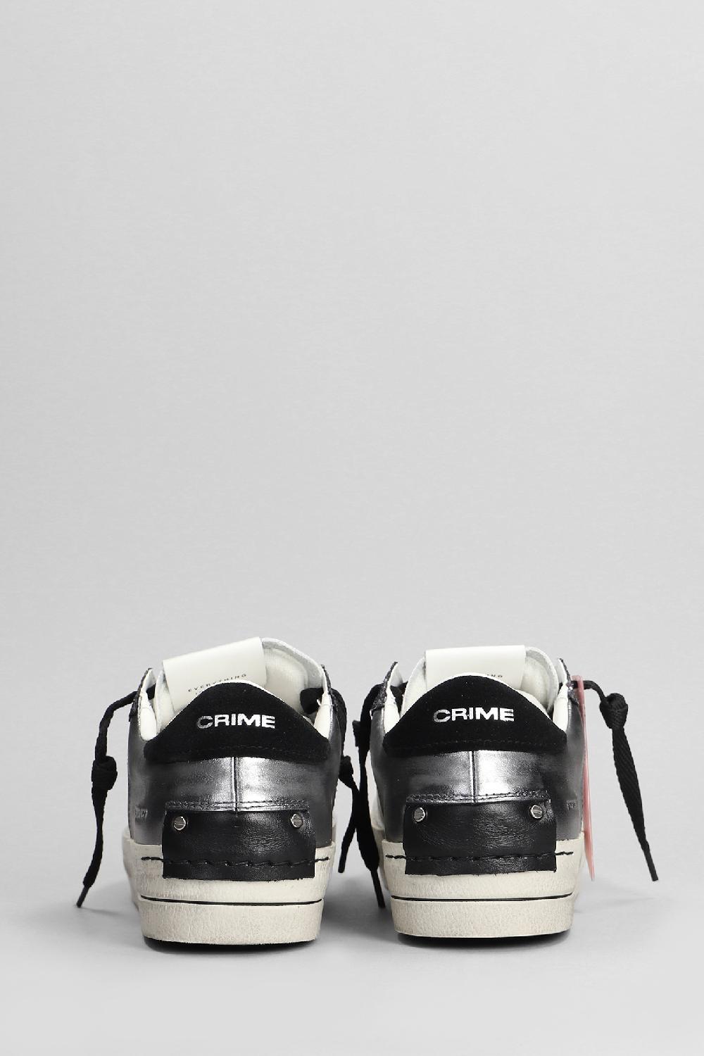 Deliberti Crime Sneakers Sk8 Deluxe In Pelle Bianca Cod. 402605 - Deliberti The Luxury Shopping