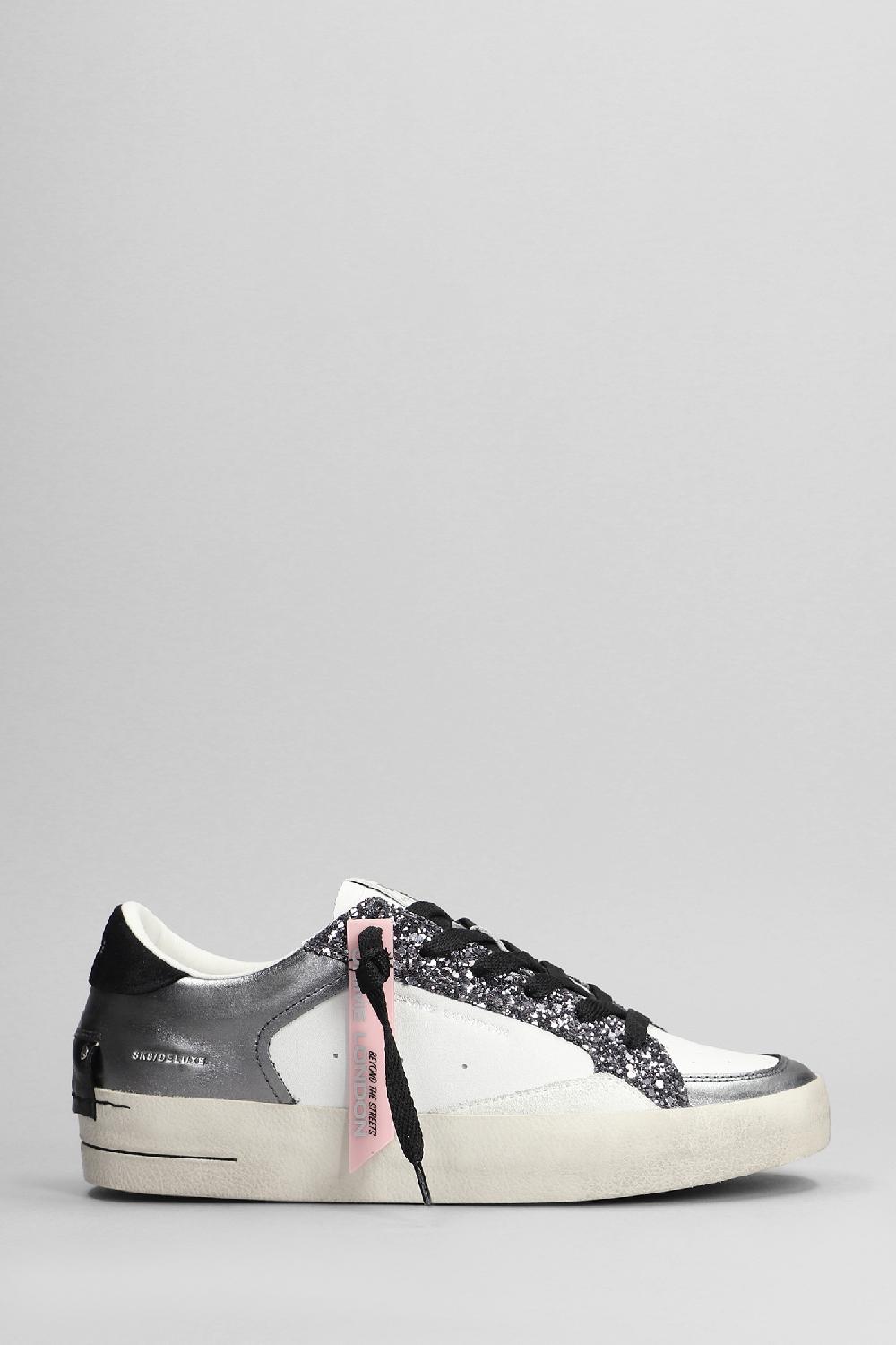 Deliberti Crime Sneakers sk8 deluxe in pelle bianca cod. 402605 - Deliberti The Luxury Shopping
