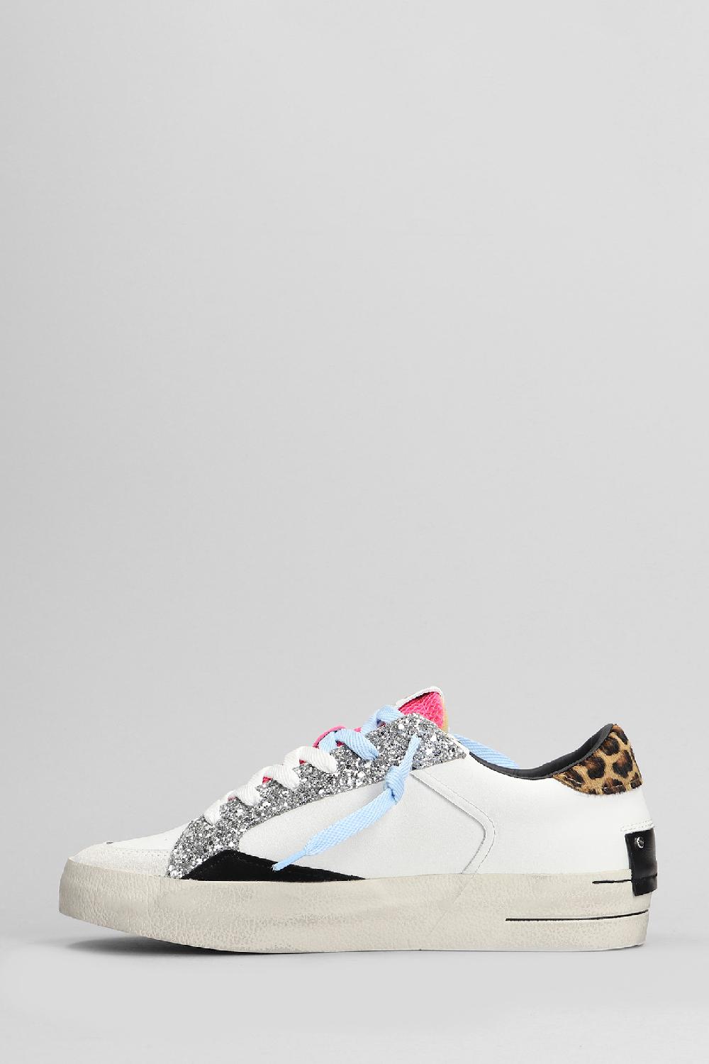 Deliberti Crime Sneakers Sk8 Deluxe In Pelle Bianca Cod. 403877 - Deliberti The Luxury Shopping