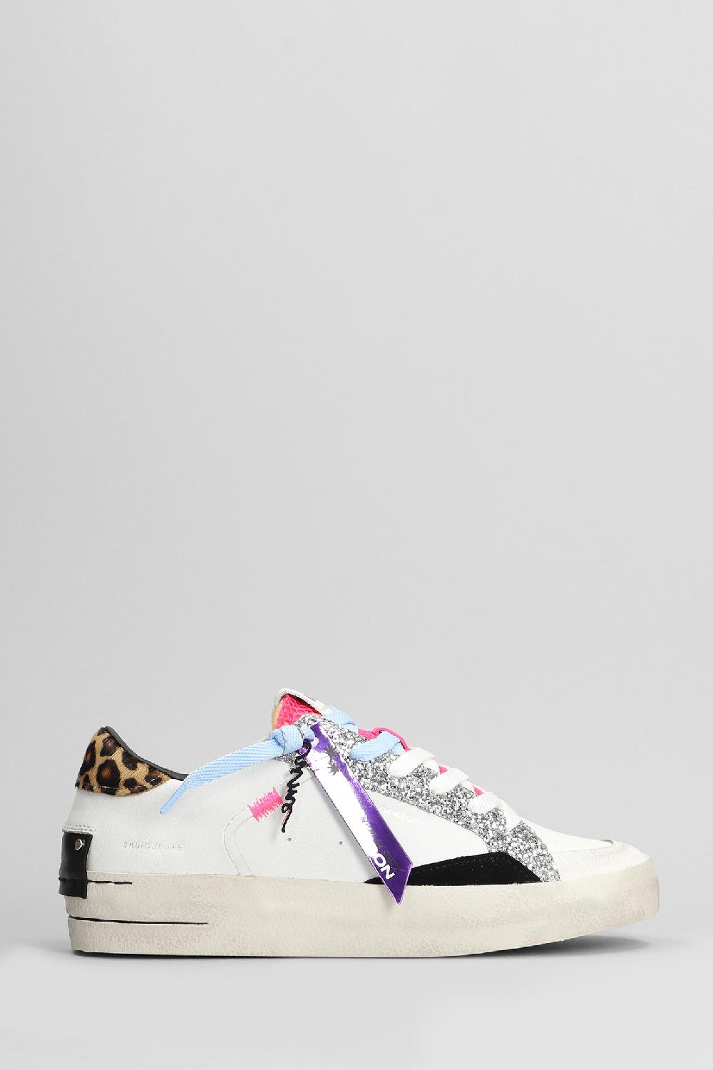 Deliberti Crime Sneakers sk8 deluxe in pelle bianca cod. 403877 - Deliberti The Luxury Shopping