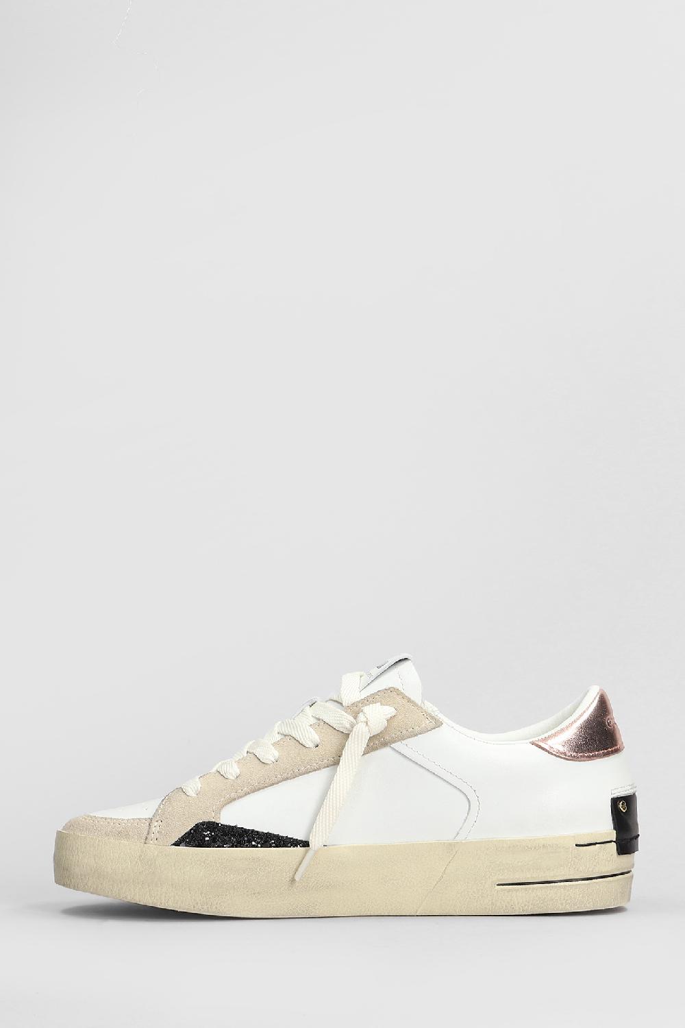 Deliberti Crime Sneakers Sk8 Deluxe In Pelle Bianca Cod. 408213 - Deliberti The Luxury Shopping