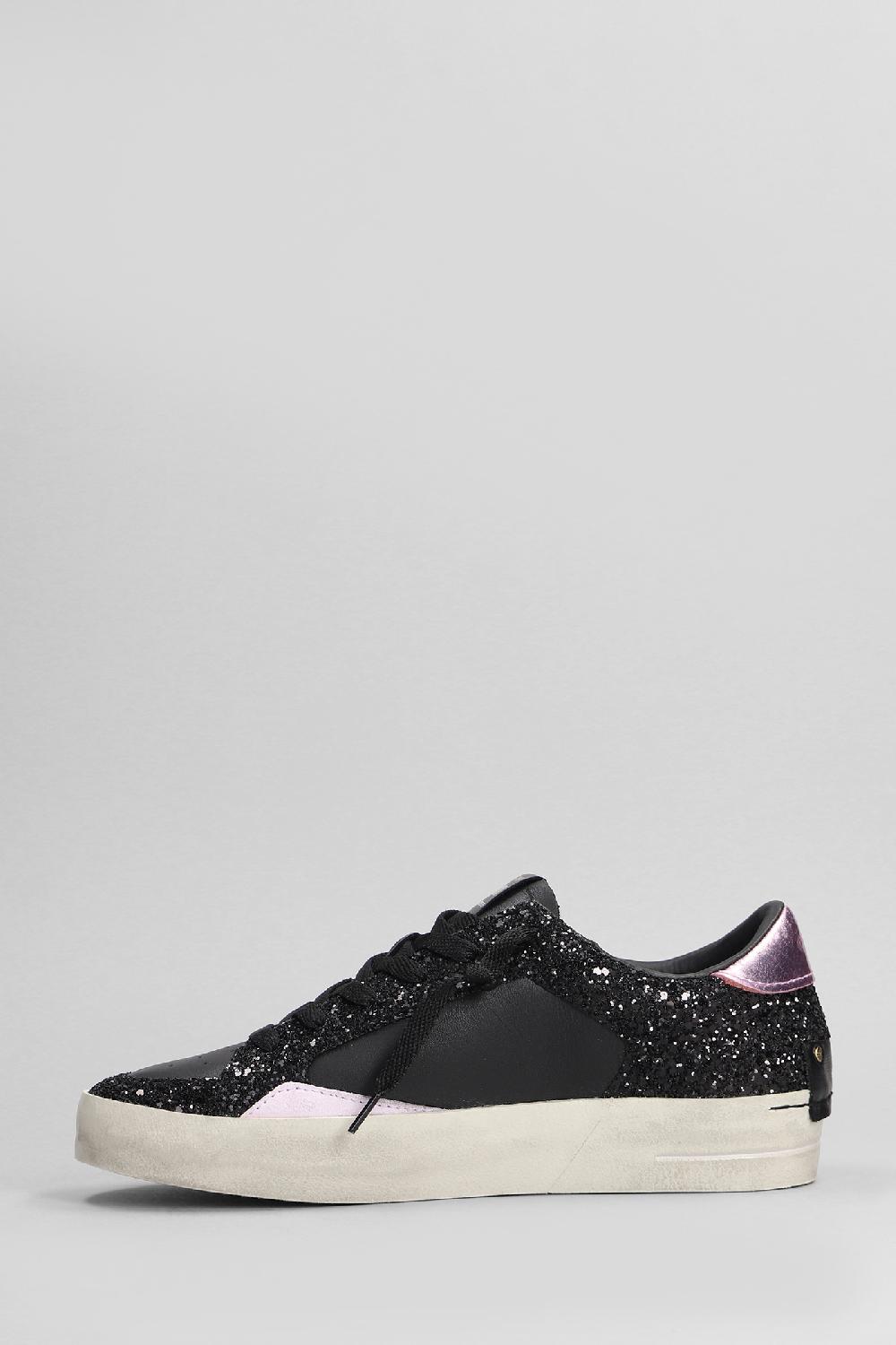 Deliberti Crime Sneakers Sk8 Deluxe In Pelle Nera Cod. 402604 - Deliberti The Luxury Shopping