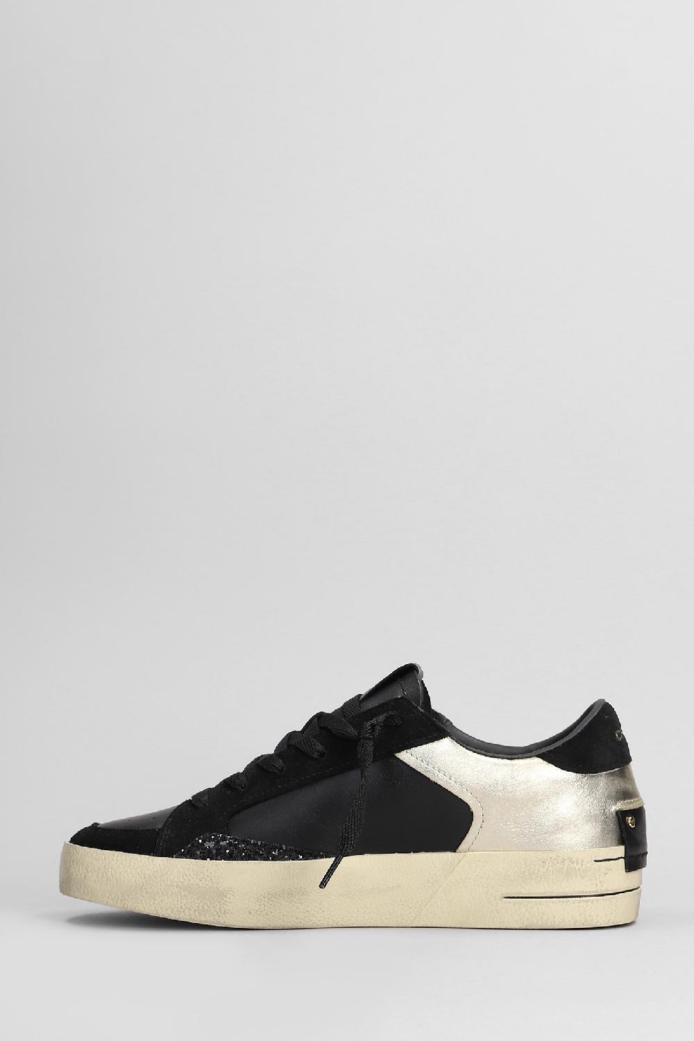 Deliberti Crime Sneakers Sk8 Deluxe In Pelle Nera Cod. 407972 - Deliberti The Luxury Shopping