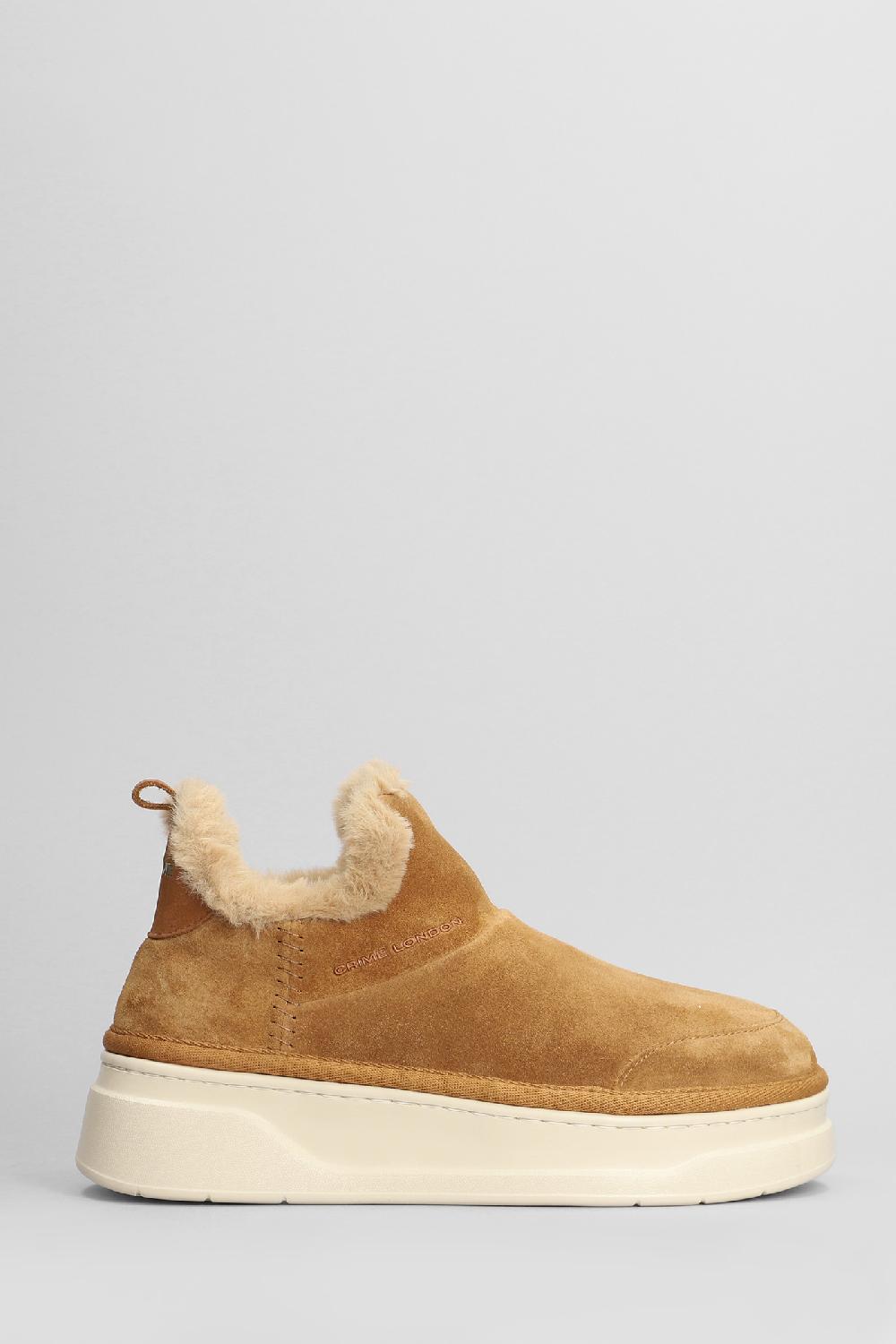 Deliberti Crime Tronchetti tacco basso snooze boot in camoscio cuoio naturale cod. 405422 - Deliberti The Luxury Shopping