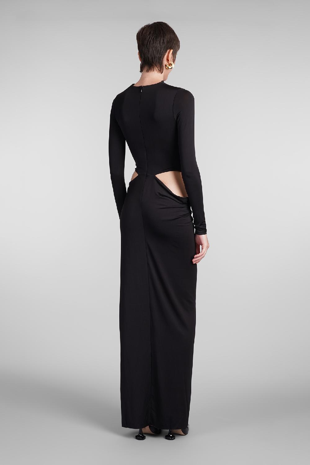 Deliberti Cult Gaia Abito Keri In Viscosa Nera Cod. 409537 - Deliberti The Luxury Shopping