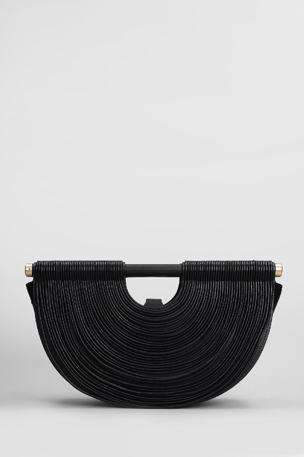 Deliberti Cult Gaia Borsa a mano lou in pelle nera cod. 409551 - Deliberti The Luxury Shopping
