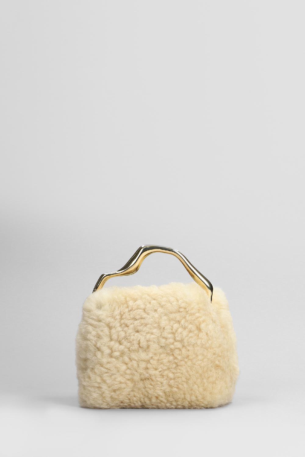 Deliberti Cult Gaia Borsa a mano solene in pelle beige cod. 409552 - Deliberti The Luxury Shopping