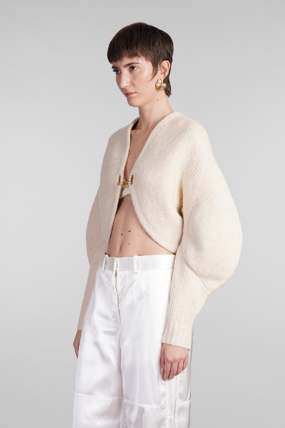 Deliberti Cult Gaia Cardigan Devin In Lana Beige Cod. 409541 - Deliberti The Luxury Shopping