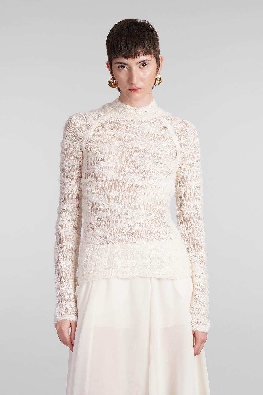 Deliberti Cult Gaia Maglia sima in lana beige cod. 409545 - Deliberti The Luxury Shopping