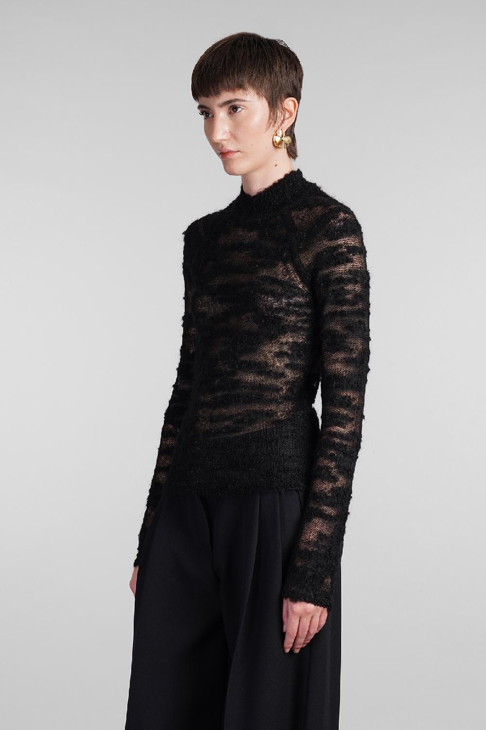 Deliberti Cult Gaia Maglia Sima In Lana Nera Cod. 409544 - Deliberti The Luxury Shopping