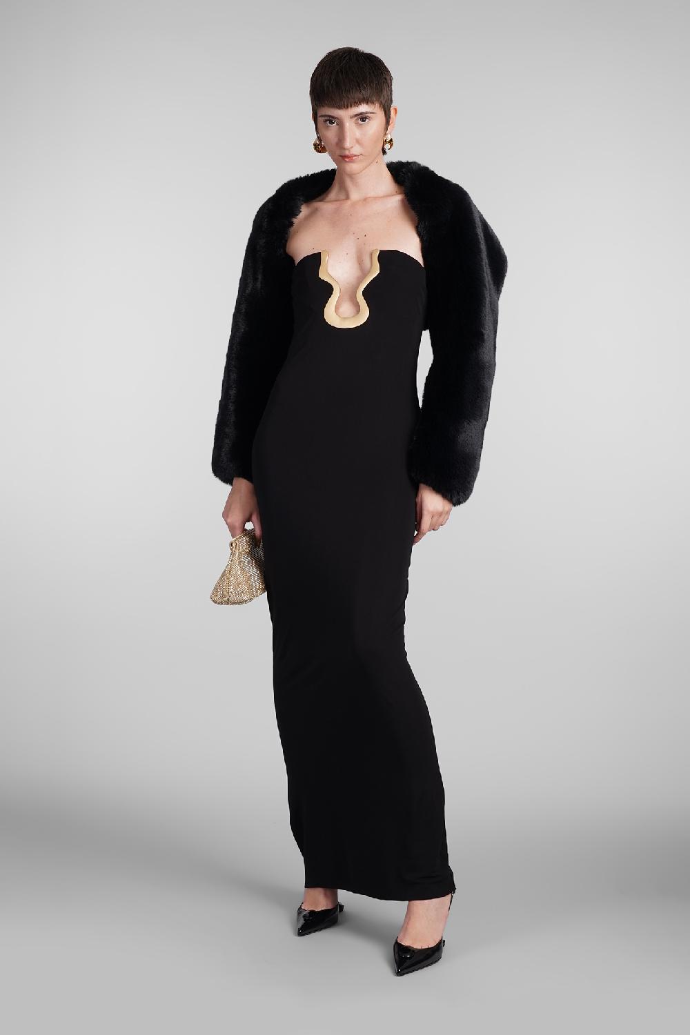 Deliberti Cult Gaia Pelliccia Bentley In Poliestere Nero Cod. 409540 - Deliberti The Luxury Shopping