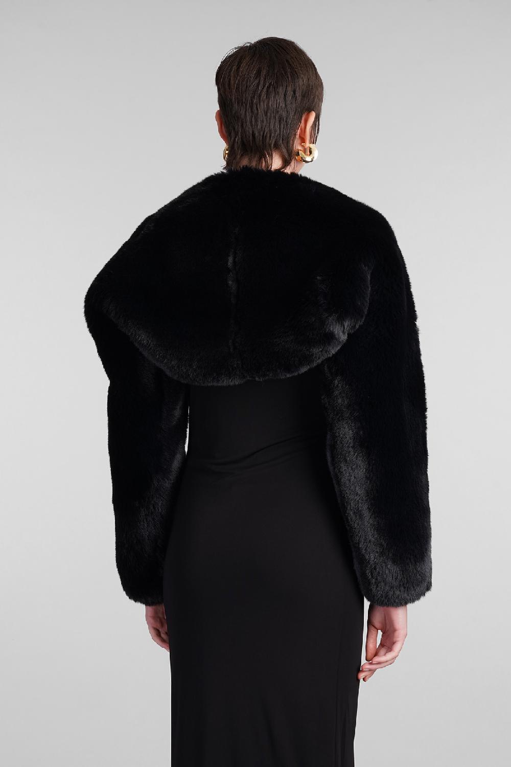 Deliberti Cult Gaia Pelliccia Bentley In Poliestere Nero Cod. 409540 - Deliberti The Luxury Shopping