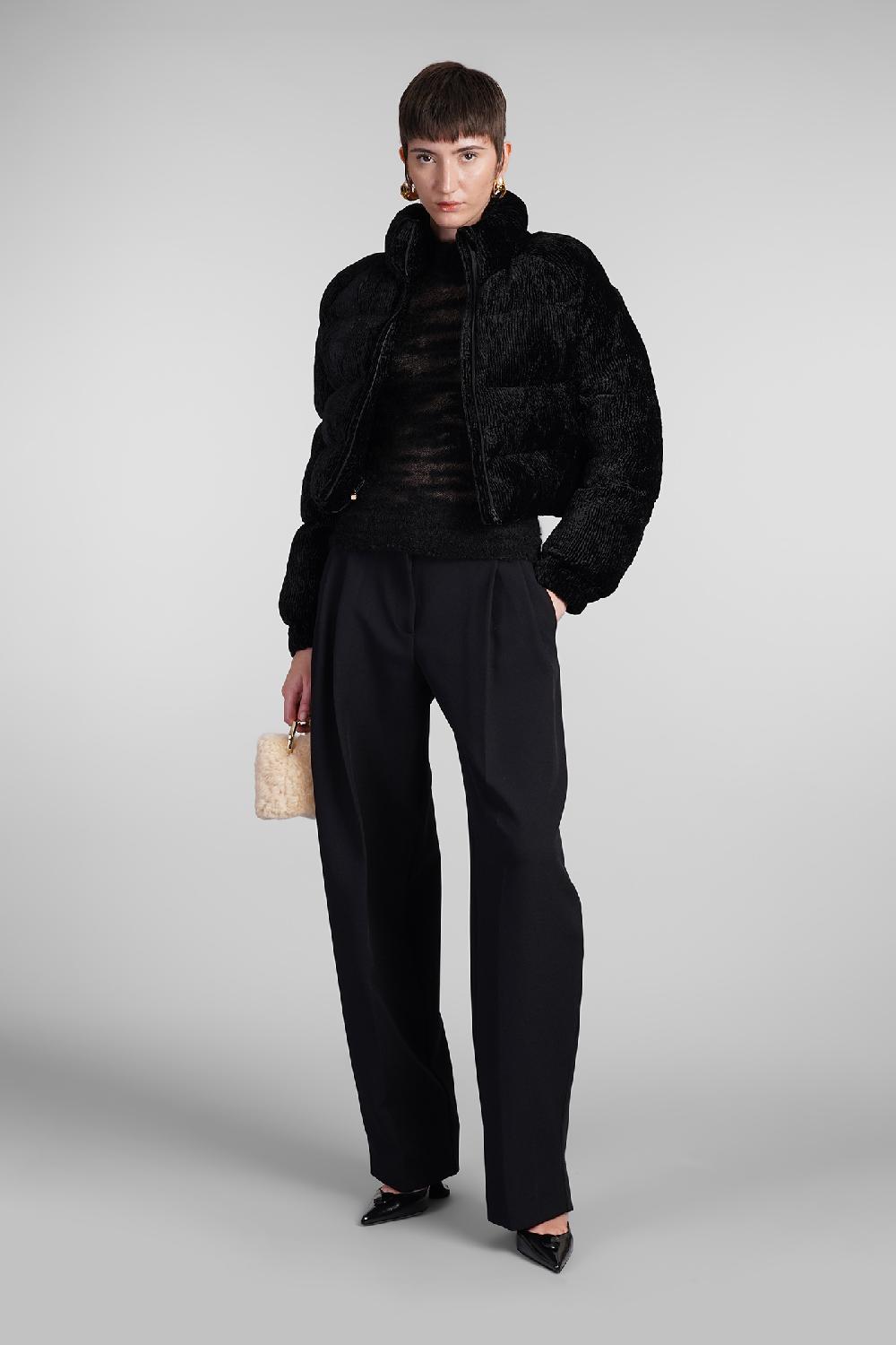 Deliberti Cult Gaia Piumino Bombon In Viscosa Nera Cod. 409539 - Deliberti The Luxury Shopping