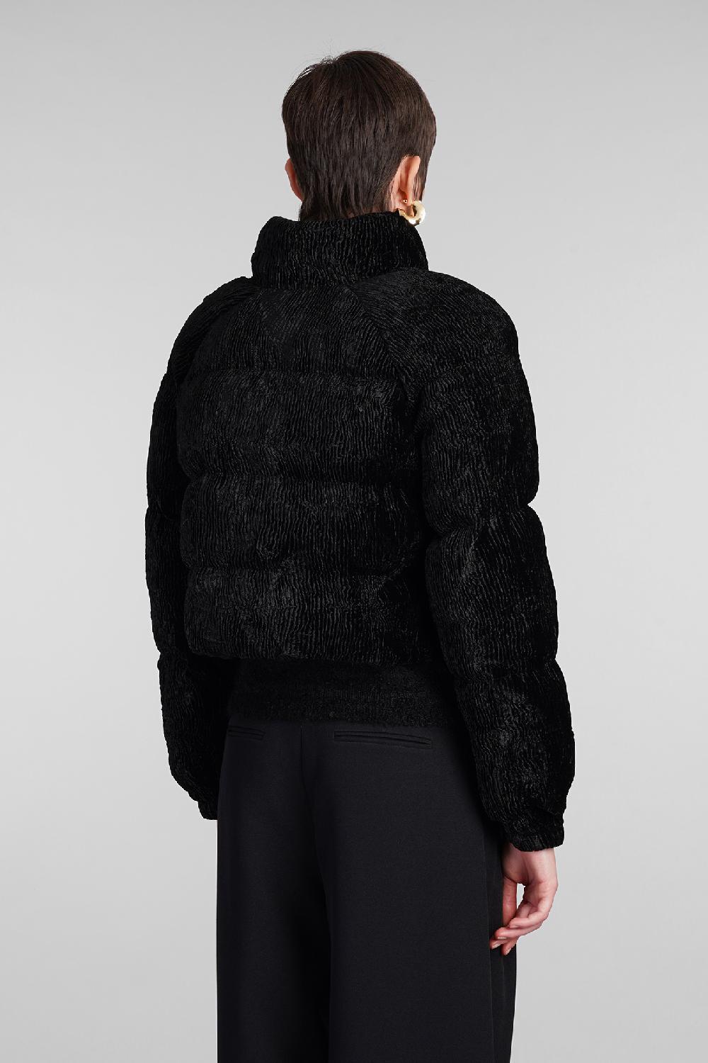 Deliberti Cult Gaia Piumino Bombon In Viscosa Nera Cod. 409539 - Deliberti The Luxury Shopping