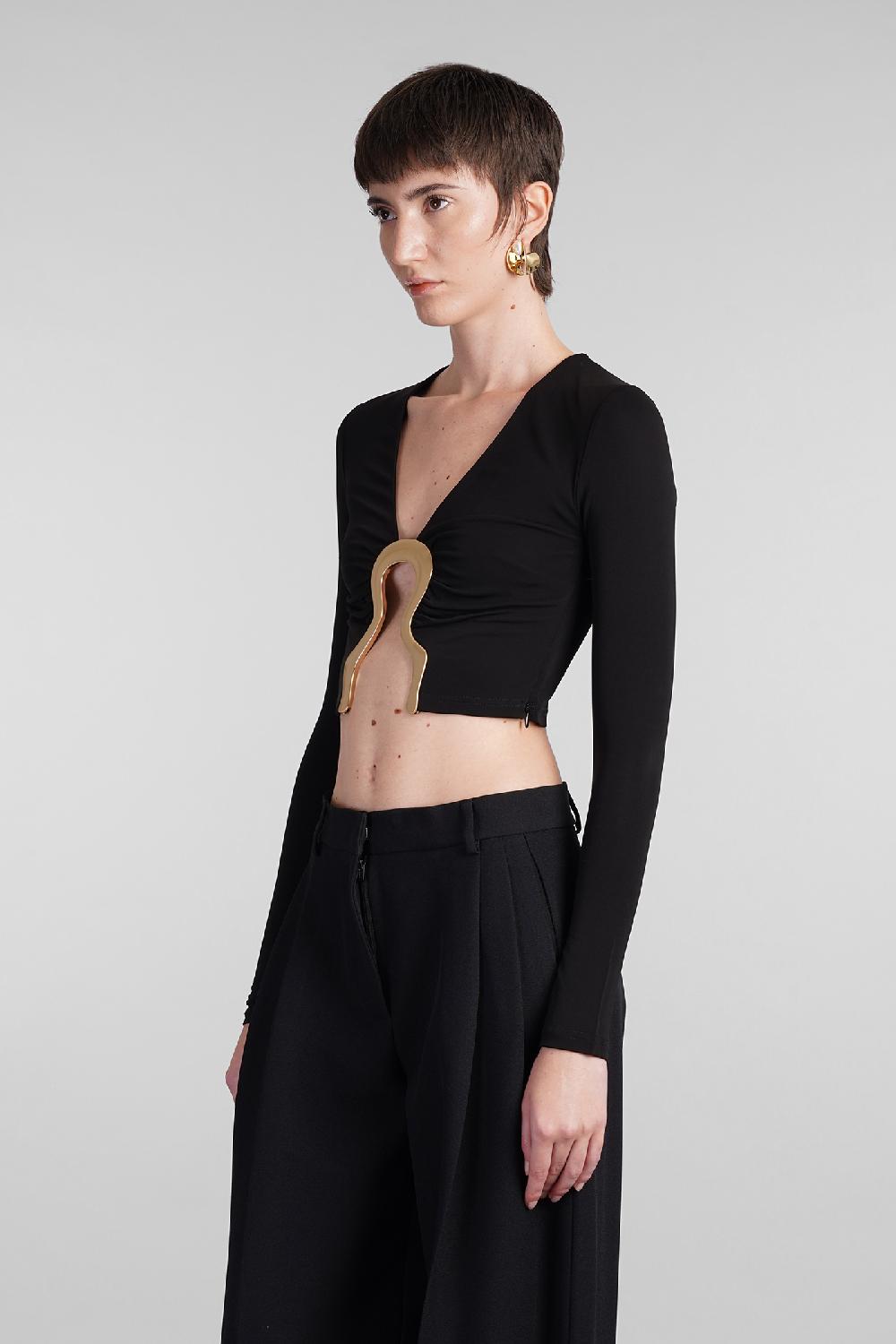 Deliberti Cult Gaia Topwear Laia In Viscosa Nera Cod. 409548 - Deliberti The Luxury Shopping