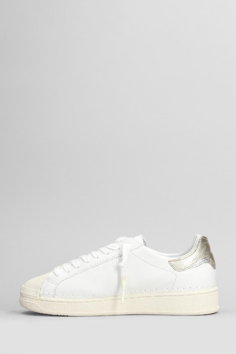 Deliberti D.a.t.e. Sneakers Base In Pelle Bianca Cod. 407516 - Deliberti The Luxury Shopping