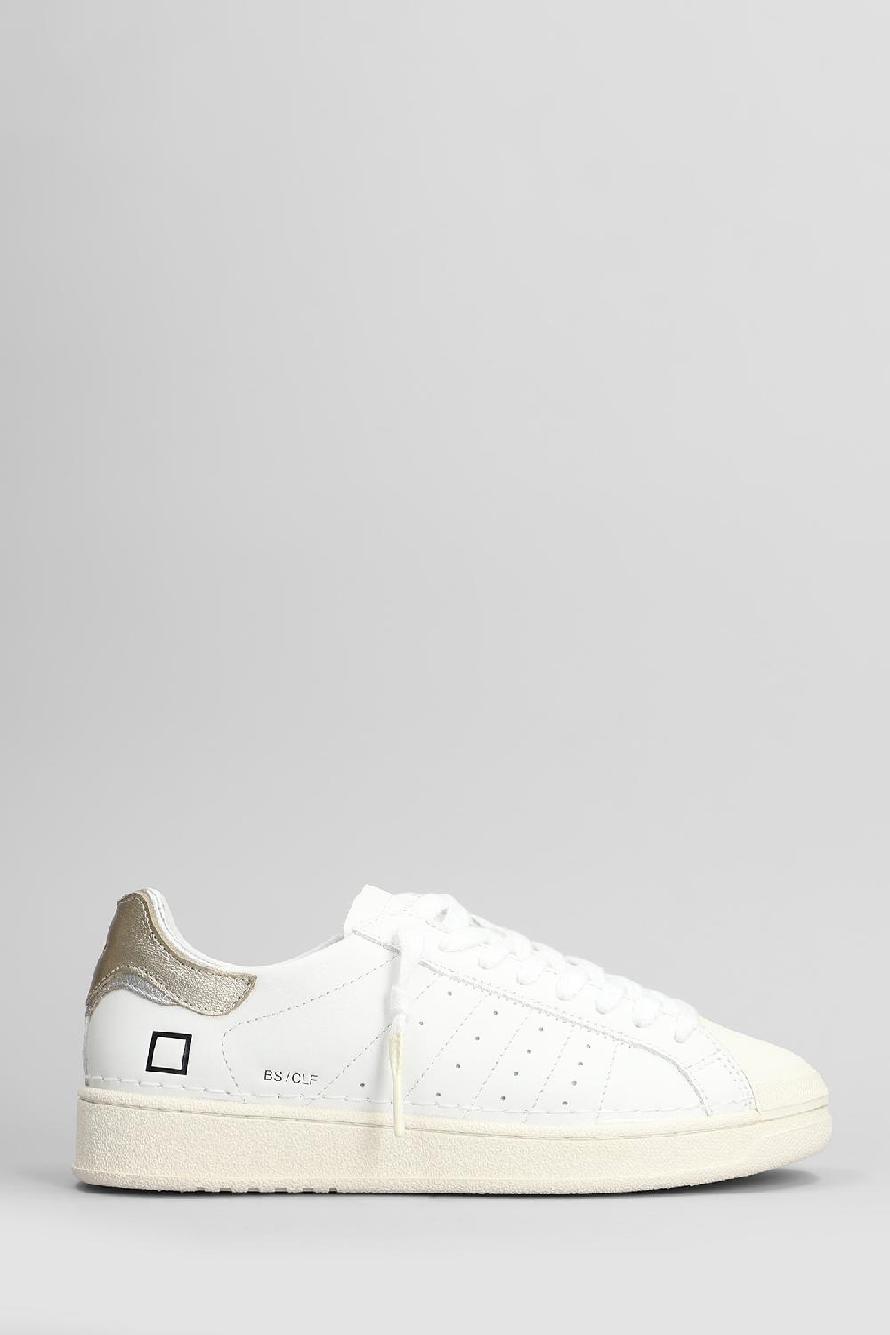 Deliberti D.a.t.e. Sneakers base in pelle bianca cod. 407516 - Deliberti The Luxury Shopping