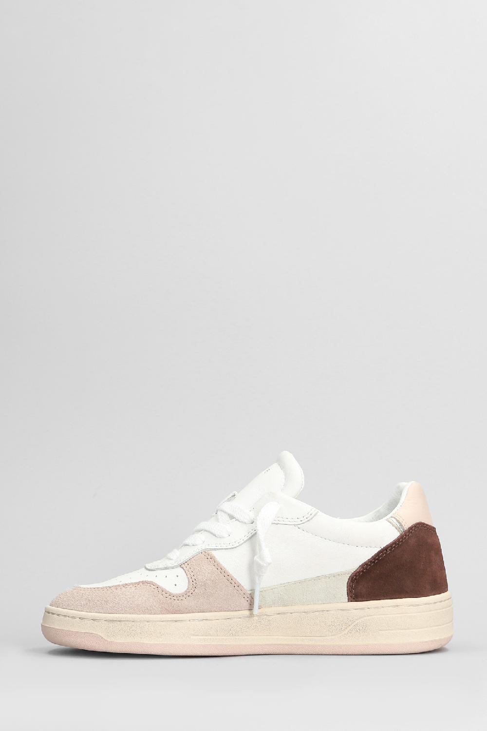 Deliberti D.a.t.e. Sneakers Court 2.0 In Pelle Bianca Cod. 407537 - Deliberti The Luxury Shopping